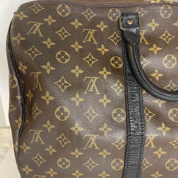 💯 Authentic Louis Vuitton Speedy Monogram Vintage RARE Black 2-way zipper - Picture 8 of 17